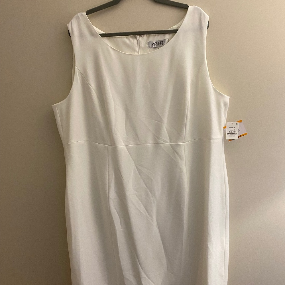 White Size 24 Sleeveless Dress